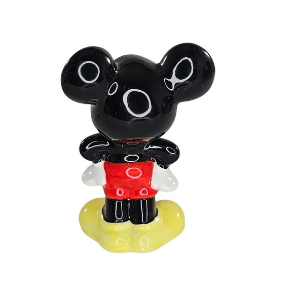 Vintage Disney Mickey Mouse Figurine Pie Eyed Japan - Picture 4 of 9